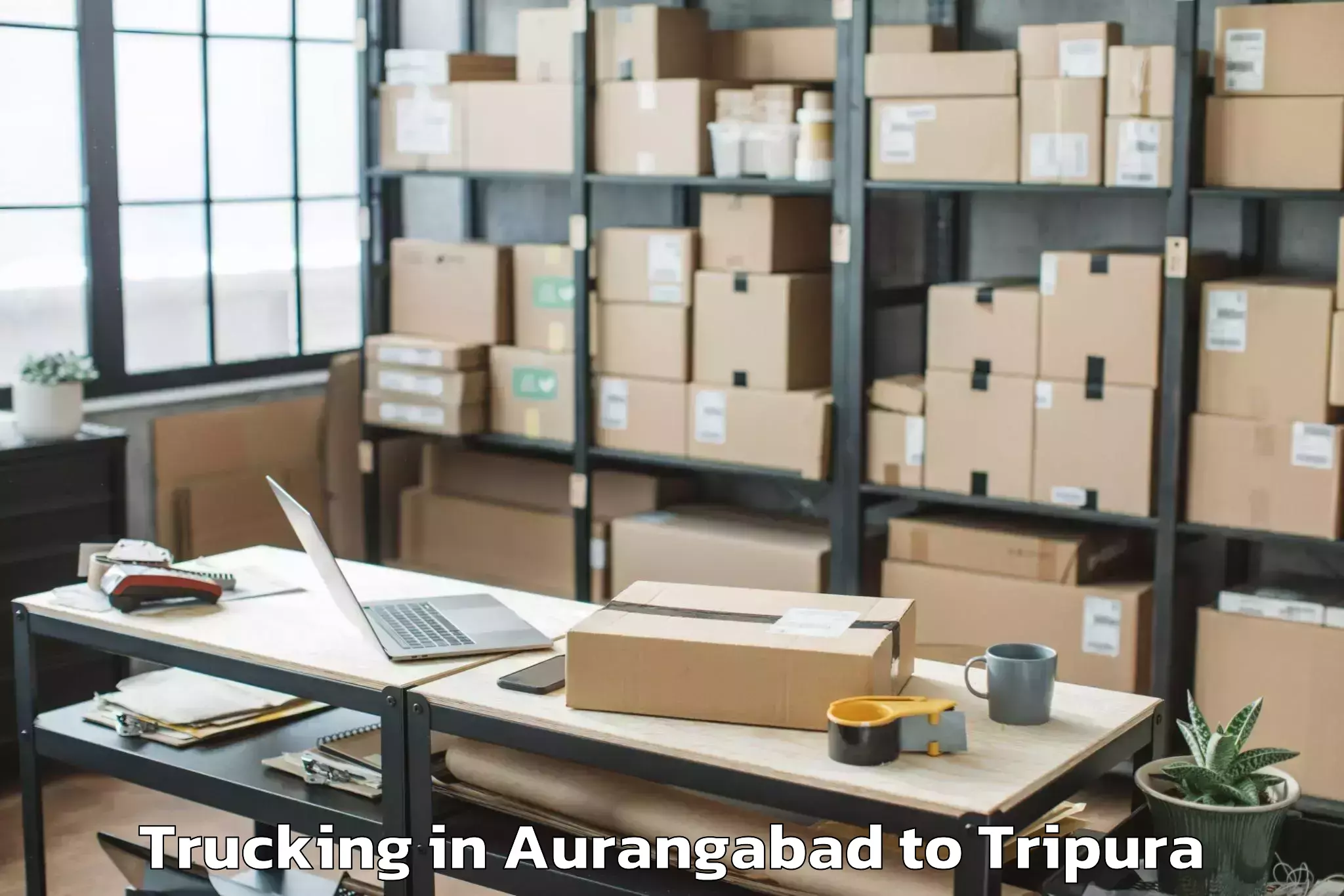 Reliable Aurangabad to Manughat Trucking